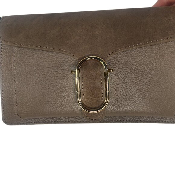 Charlie Leather "Zilvia" Small Olive Green Suede Textured Leather Bag - NWT - Picture 7 of 14